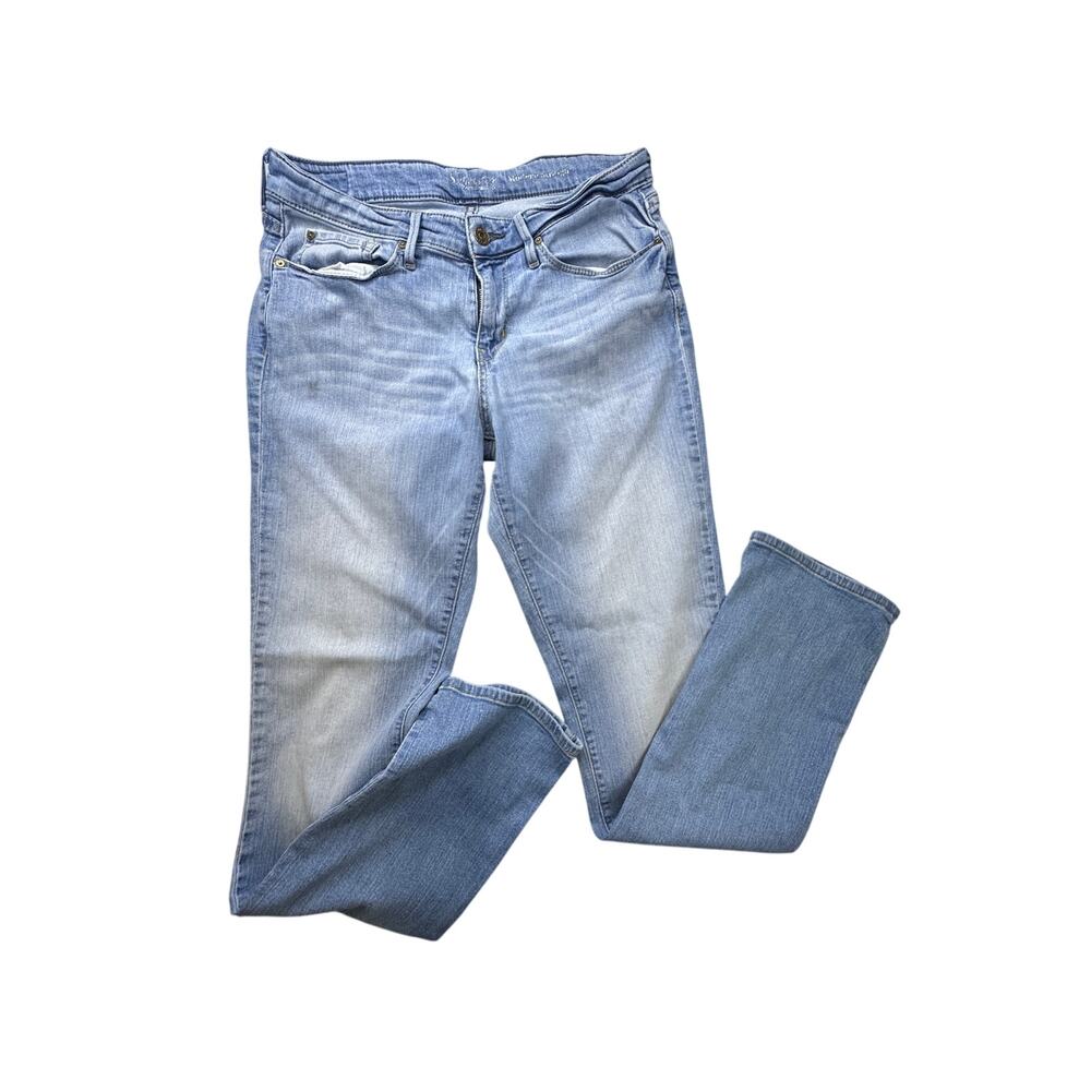 Signature Levi Strauss Modern Straight Light Wash Stretch Denim Jeans W30 L34